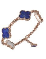 Браслет из золота c лазуритом и перламутром