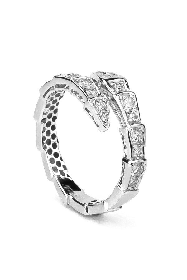 Кольцо из белого золота 585 пробы c бриллиантами