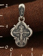 Крест из белого золота