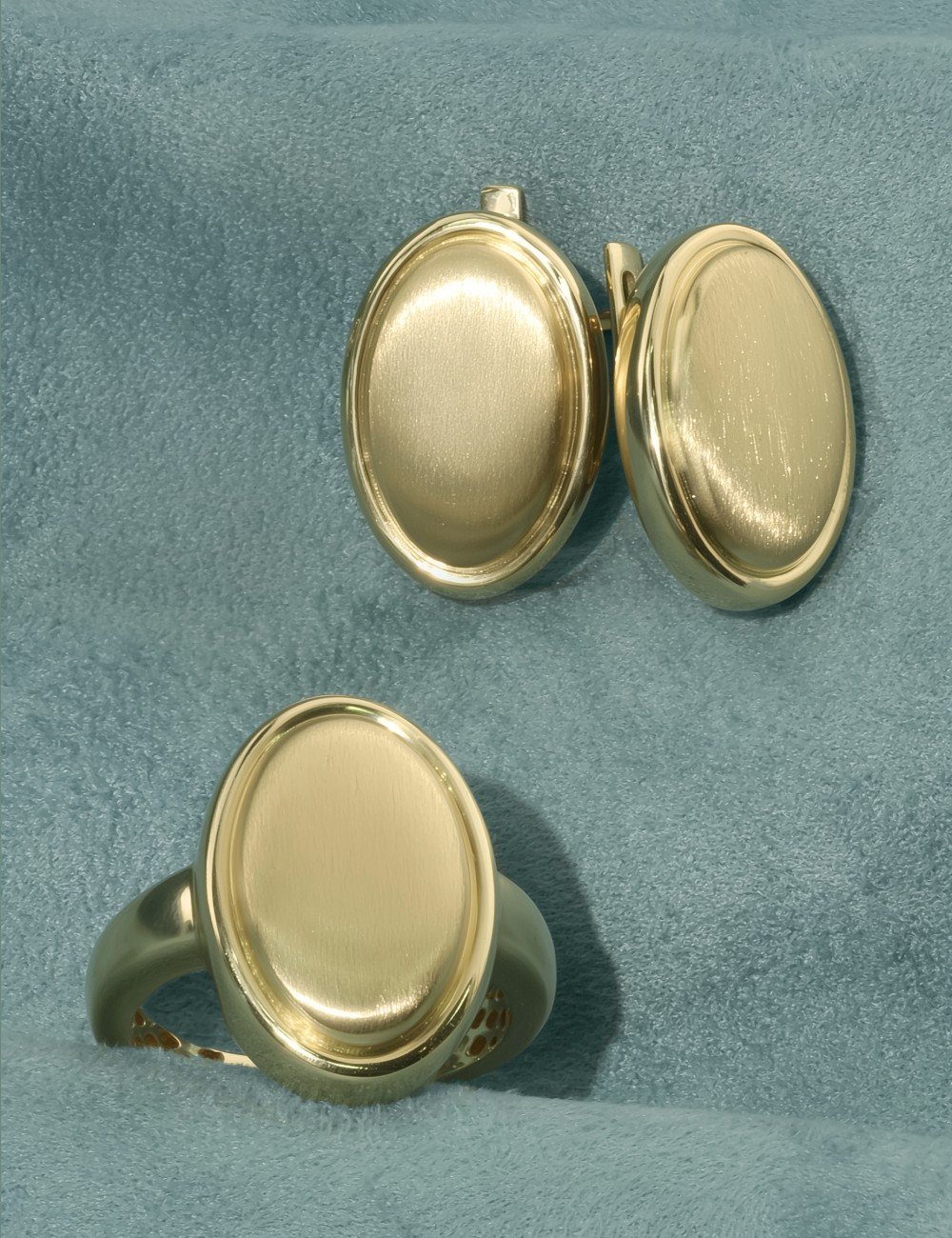 Серьги из лимонного золота