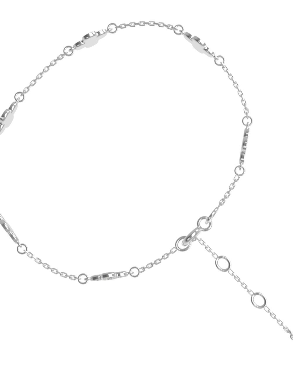 Браслет из белого золота c бриллиантами