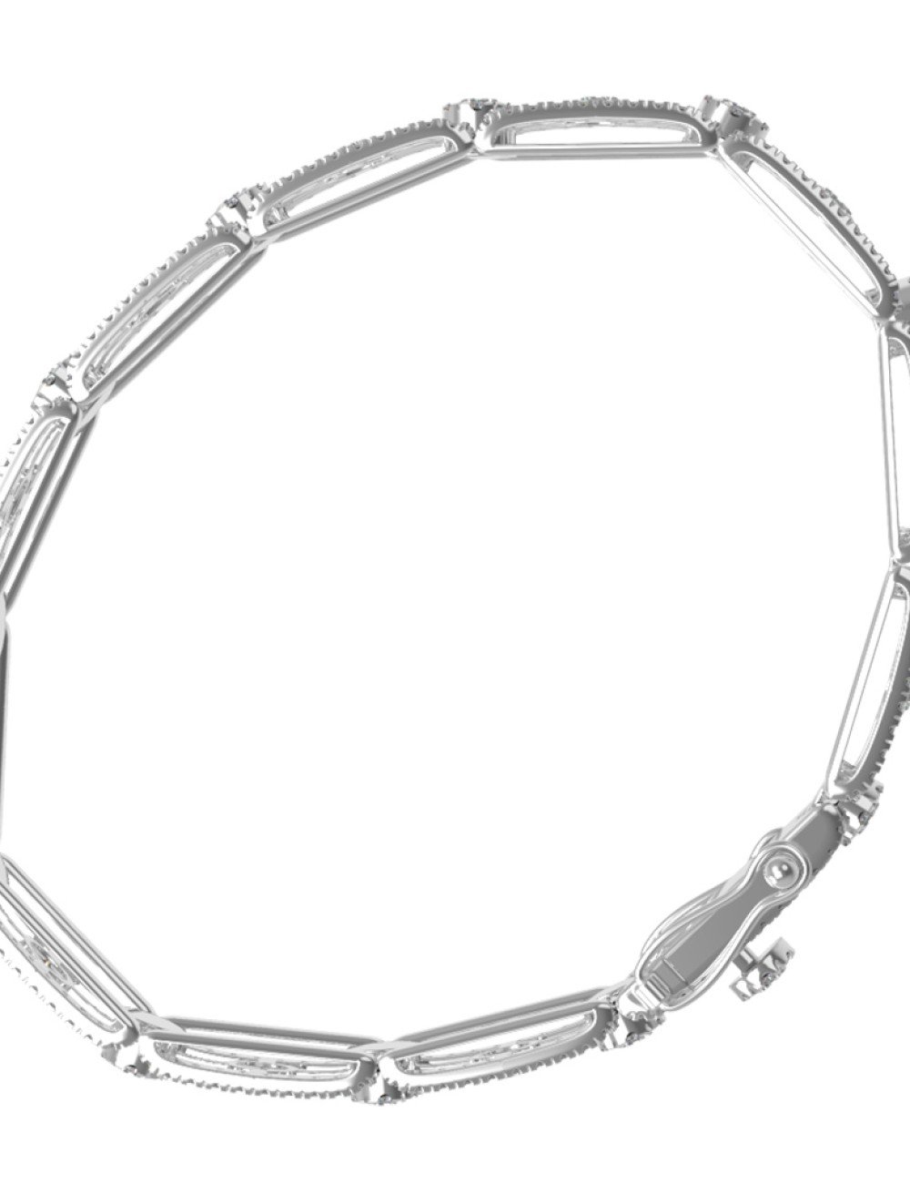 Браслет из белого золота c бриллиантами