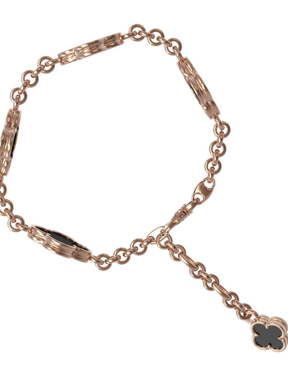 Браслет из золота c ониксом