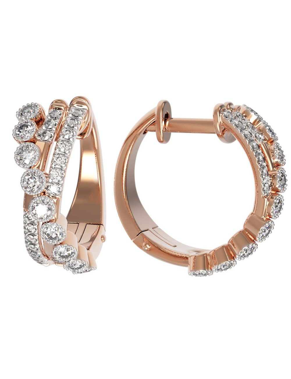 Серьги из золота c бриллиантами