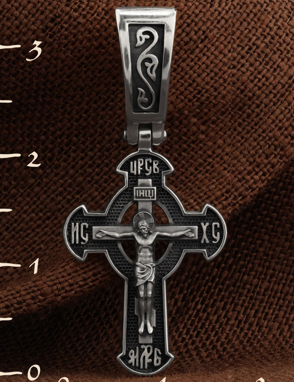 Крест из белого золота