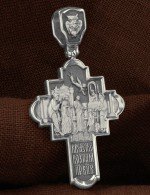 Крест из белого золота