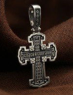 Крест из белого золота