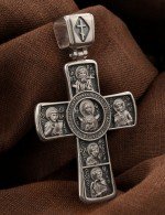 Крест из белого золота