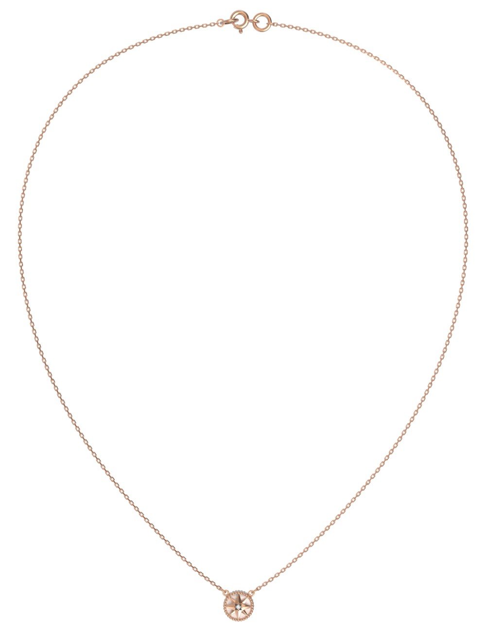 Колье из золота c бриллиантами и перламутром