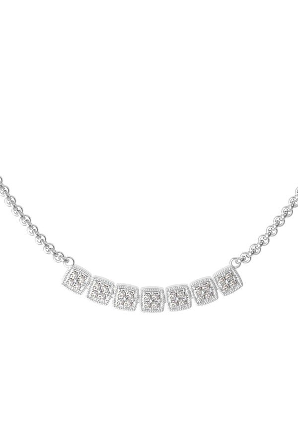 Колье из белого золота c бриллиантами