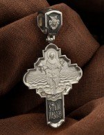 Крест из белого золота