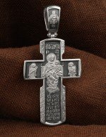 Крест из белого золота