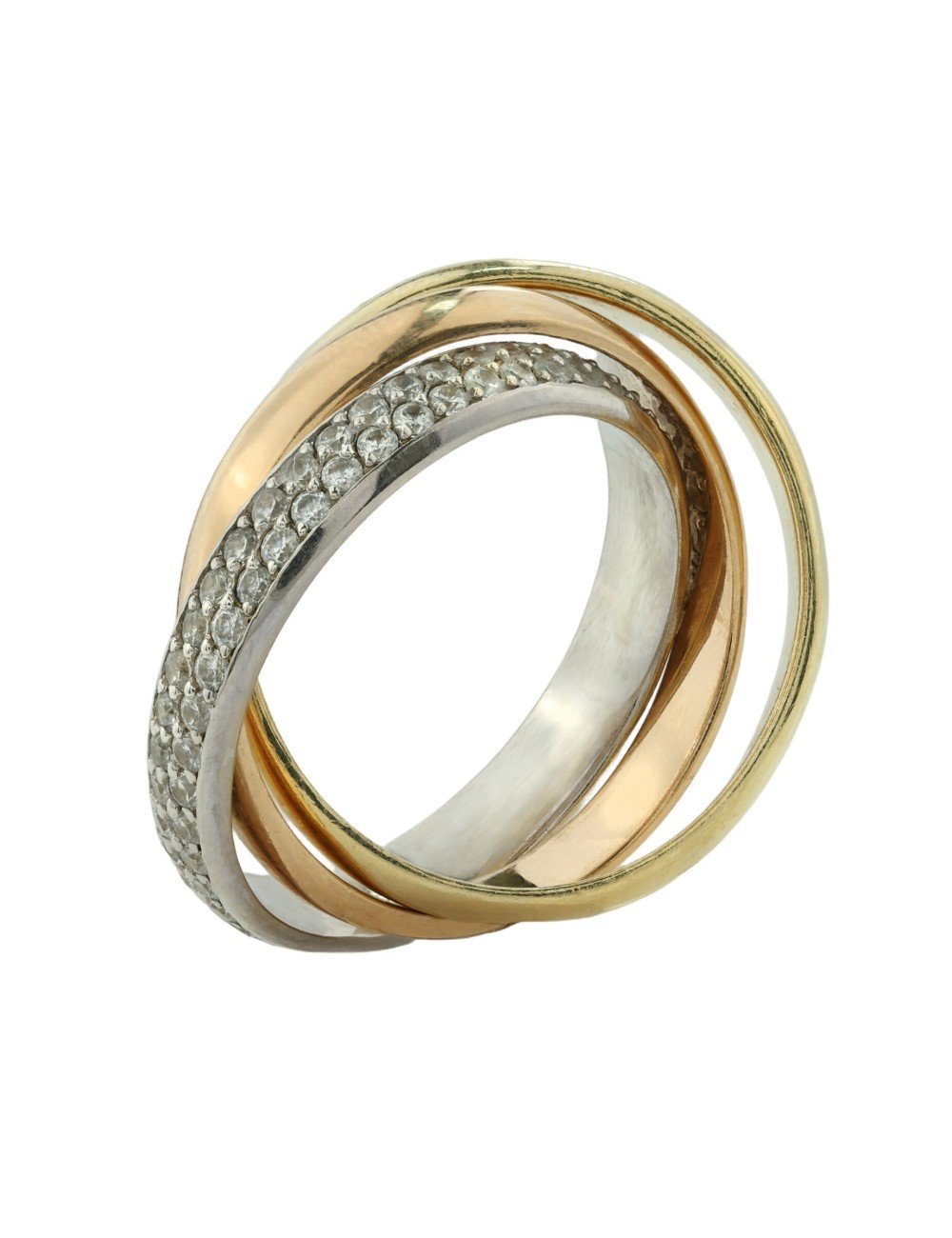 Кольцо из золота c фианитом