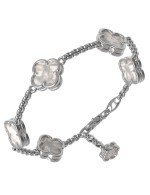 Браслет из белого золота c перламутром