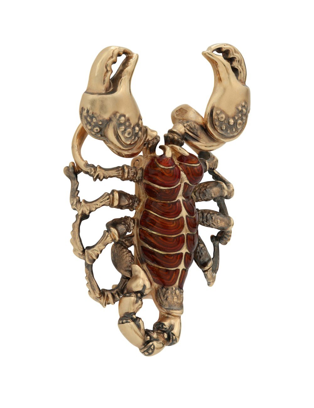 Брошь из золота c эмалью