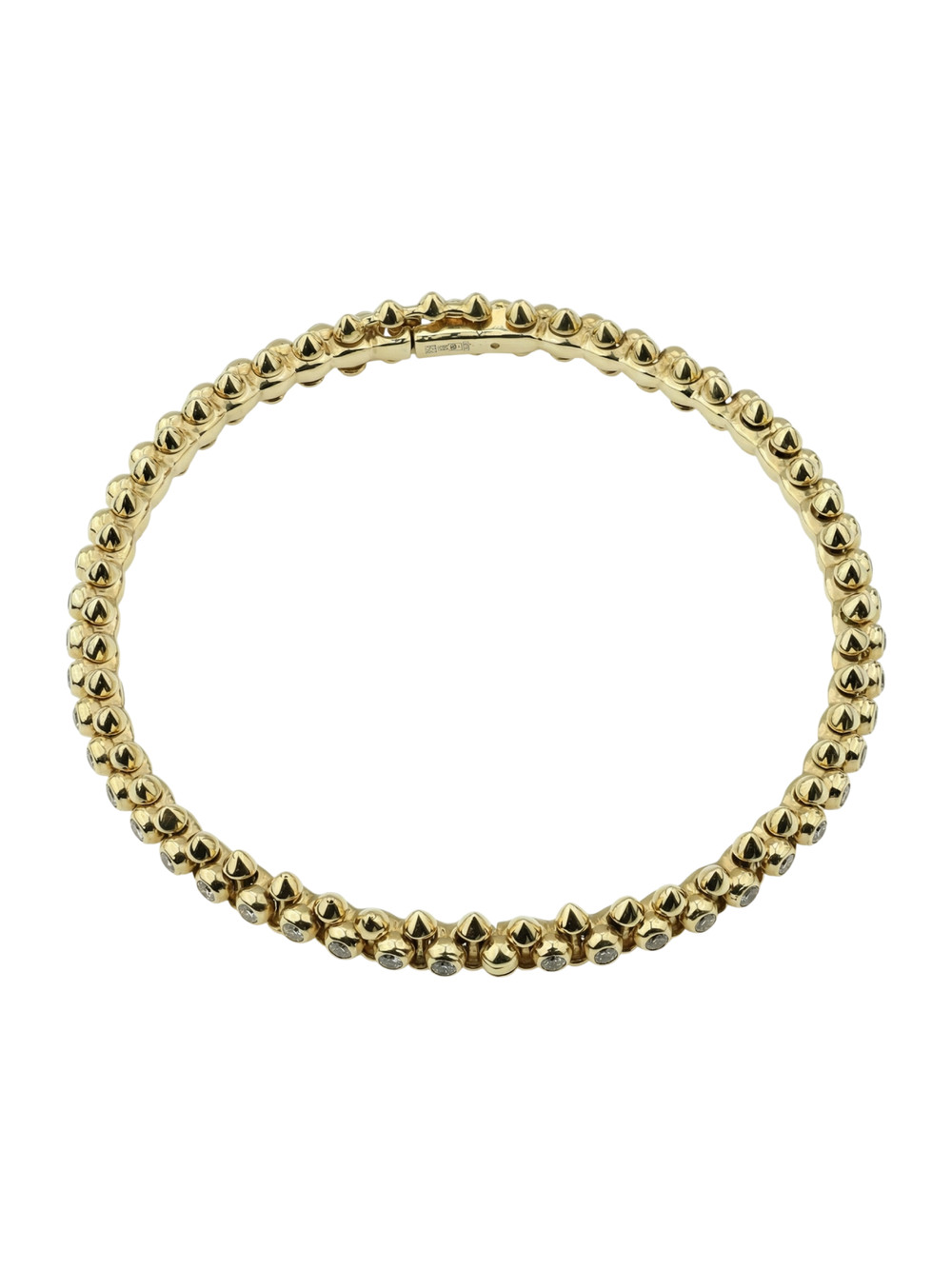 Браслет из лимонного золота 585 пробы c бриллиантами