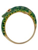 Кольцо из золота c эмалью