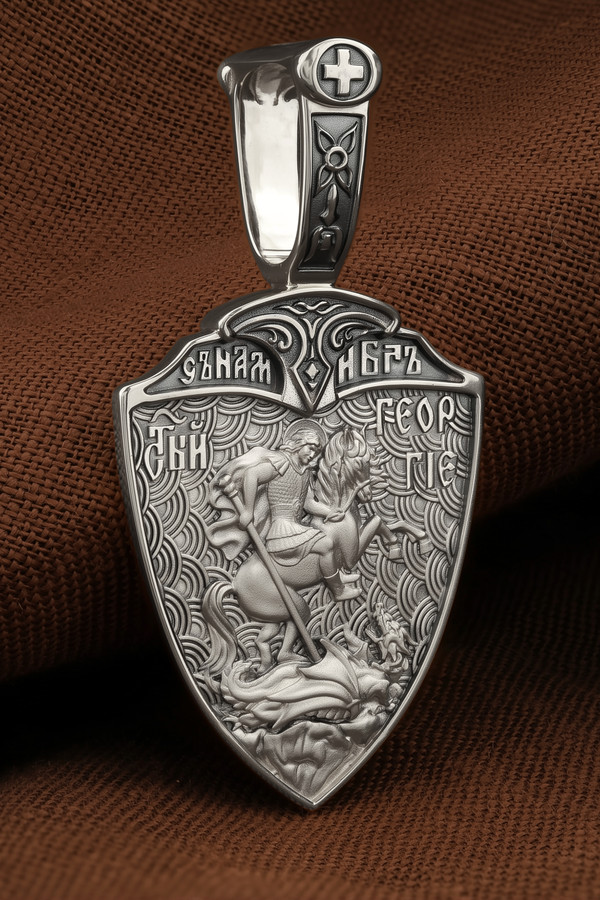 Образок из белого золота 585 пробы