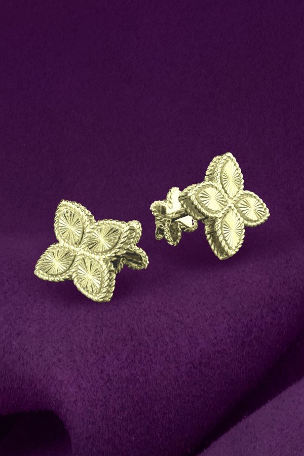 Серьги из лимонного золота