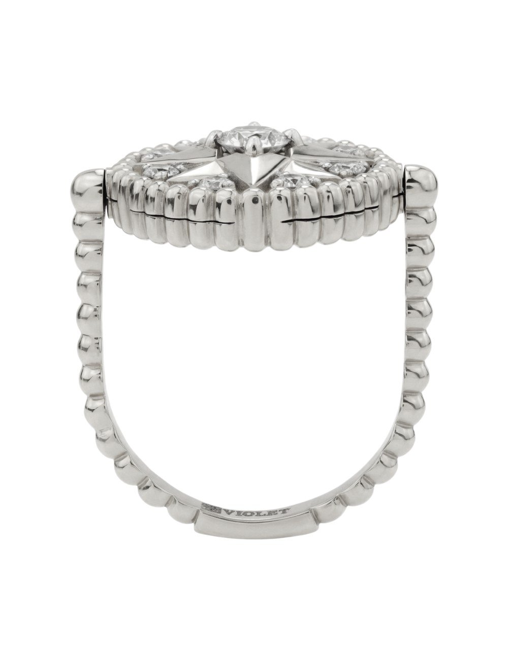 Кольцо из белого золота c бриллиантами