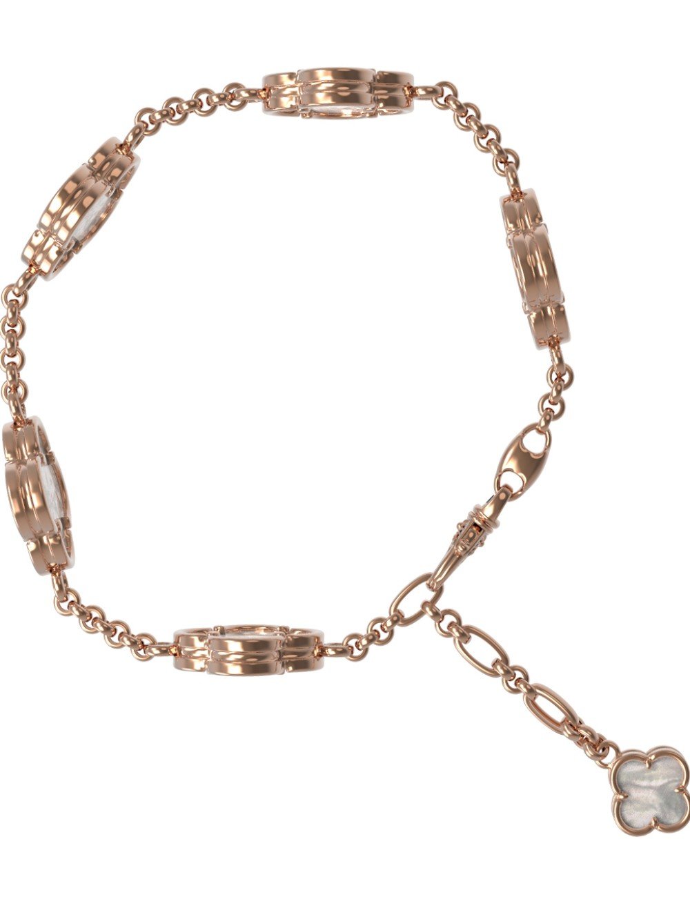 Браслет из золота c перламутром