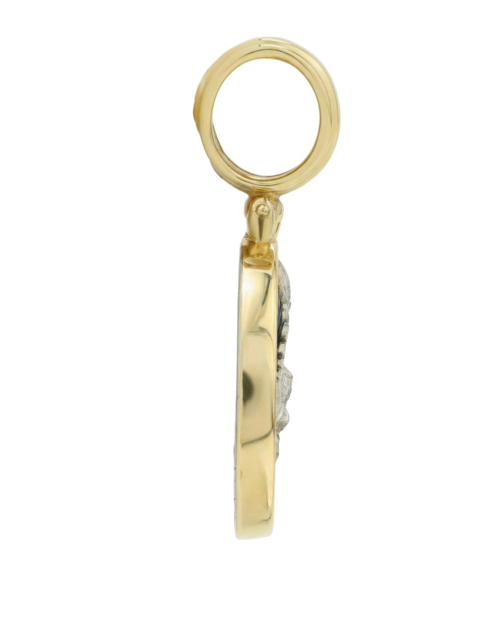 Подвеска из лимонного золота c эмалью