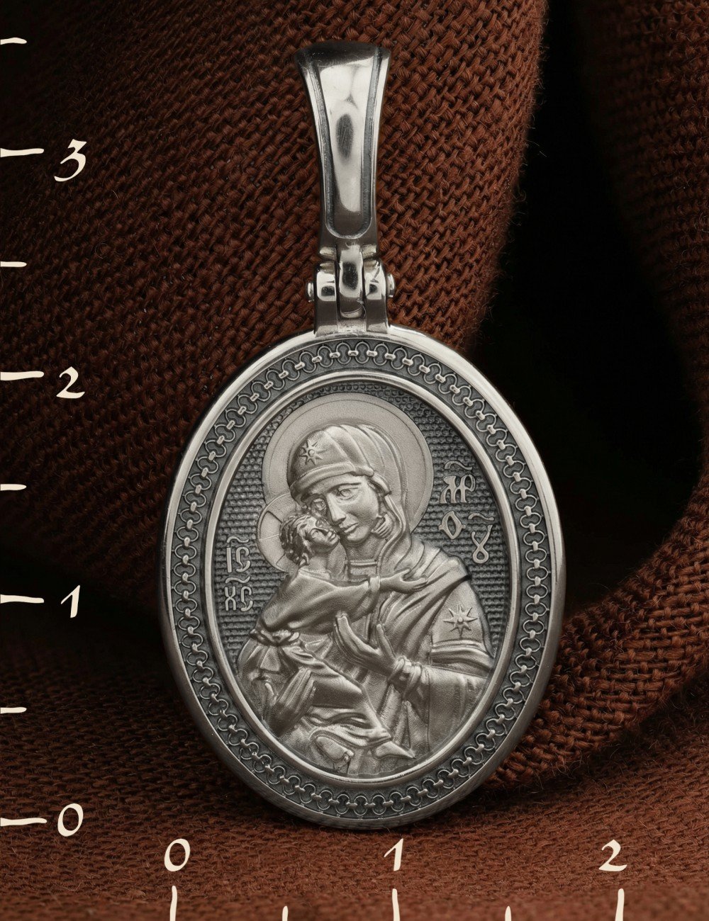 Образок из белого золота