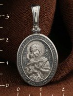 Образок из белого золота