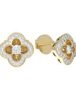 Серьги из лимонного золота c бриллиантами