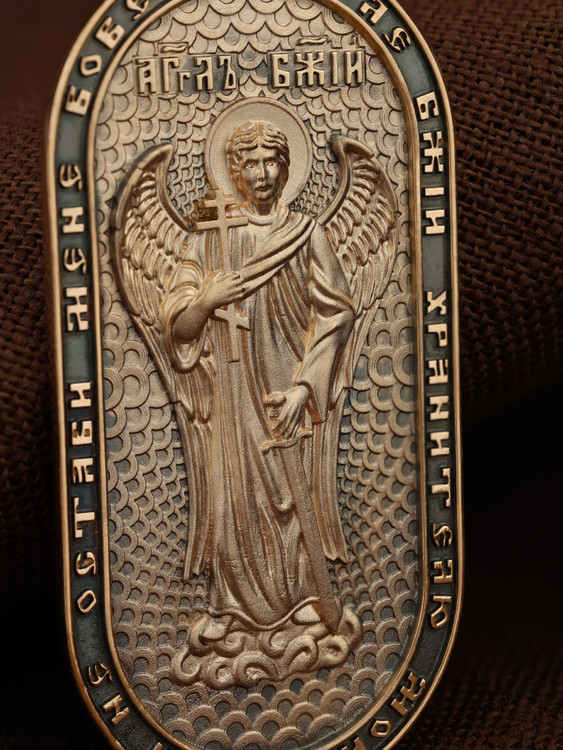 Нательная икона из красного золота 585 пробы