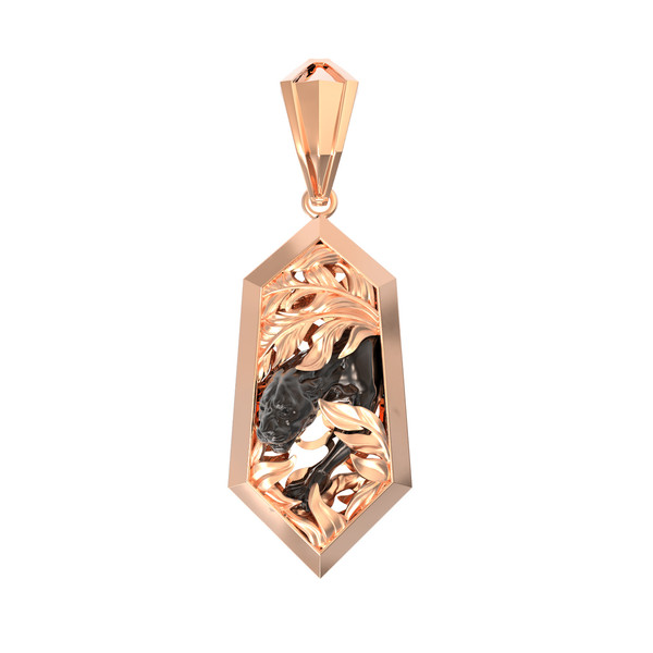 Подвеска из красного золота 585 пробы