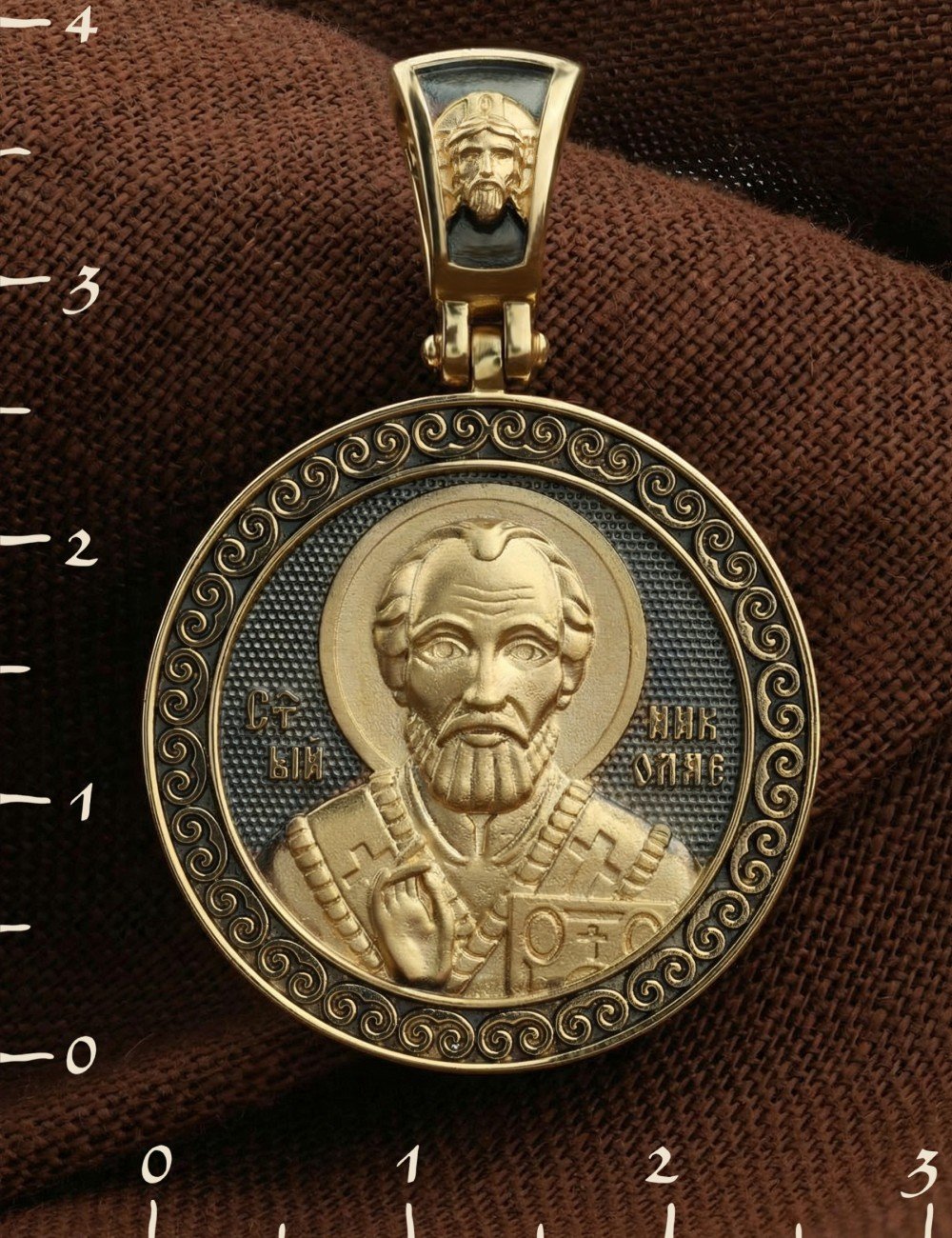 Образок из лимонного золота