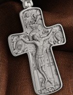 Крест из белого золота