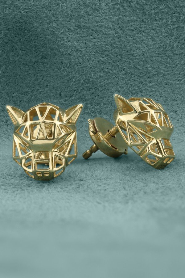 Серьги из лимонного золота