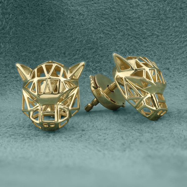 Серьги из лимонного золота 585 пробы