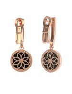 Серьги из золота c бриллиантами и ониксом