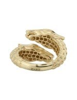 Кольцо из лимонного золота c бриллиантами