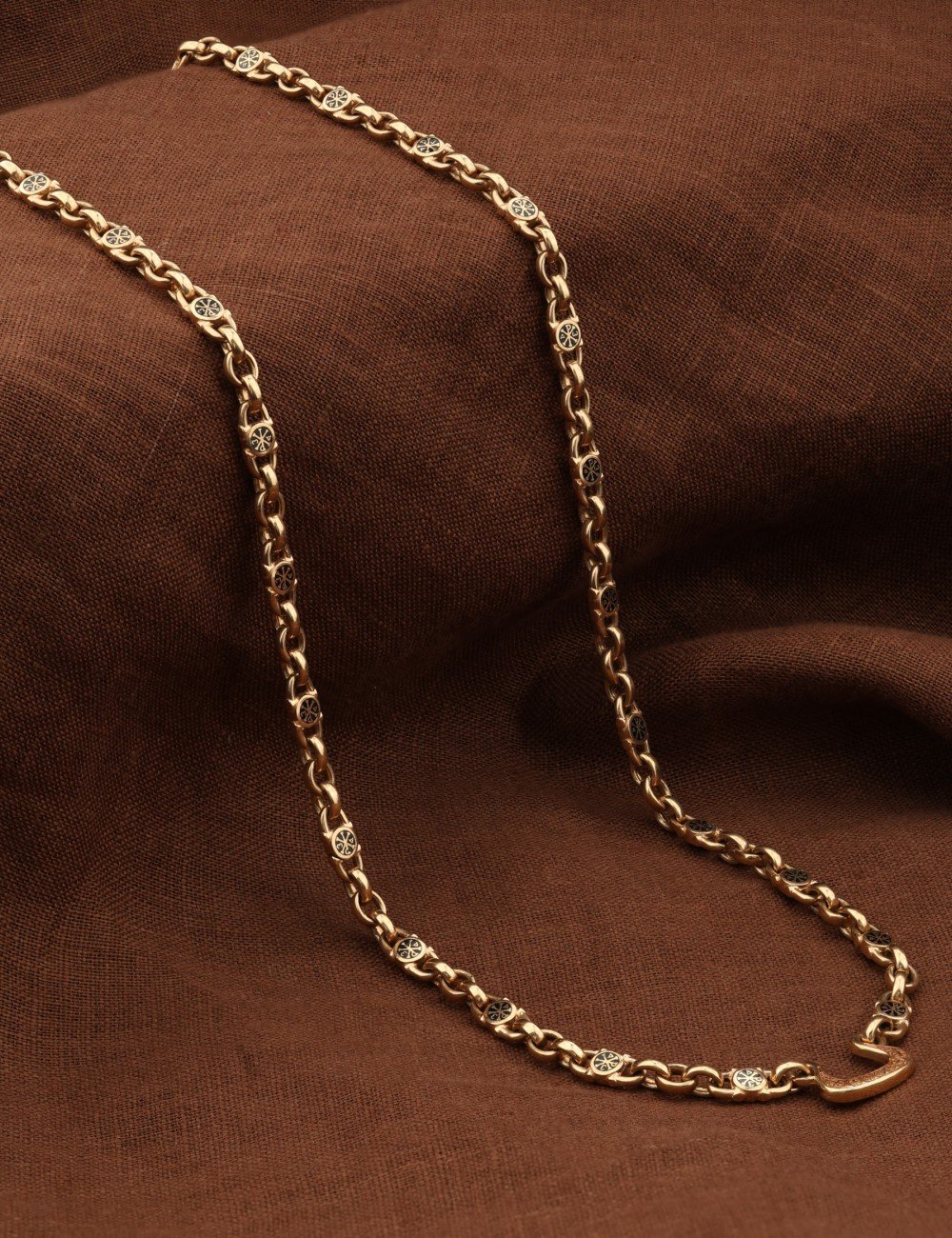 Цепь из золота c эмалью