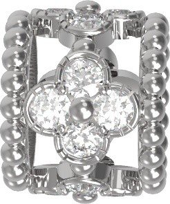 Подвеска из белого золота c бриллиантами