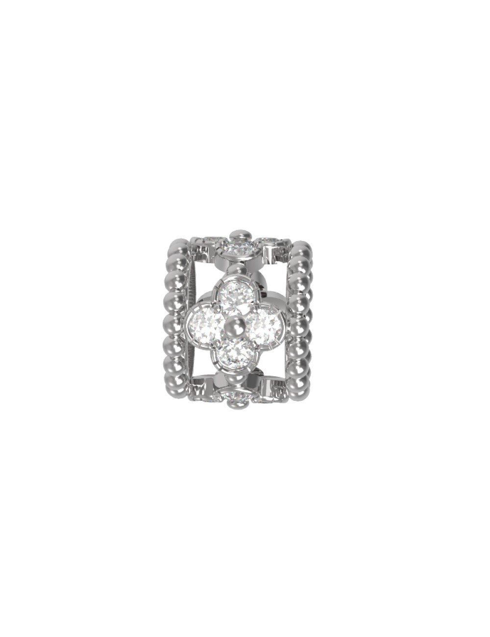 Подвеска из белого золота c бриллиантами