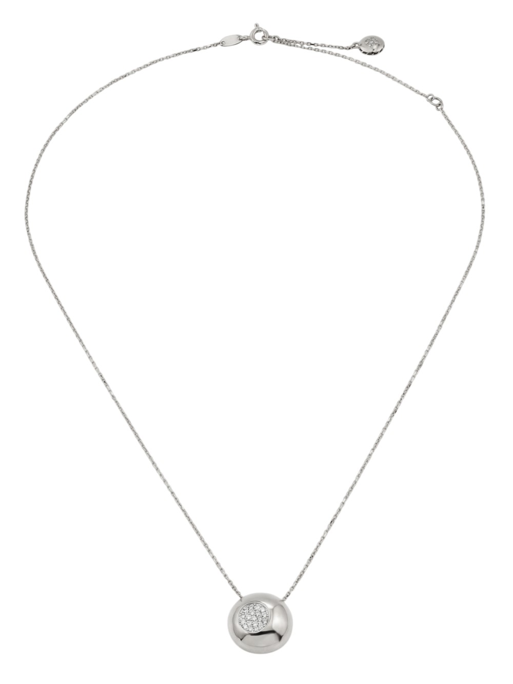 Колье из белого золота 585 пробы c бриллиантами