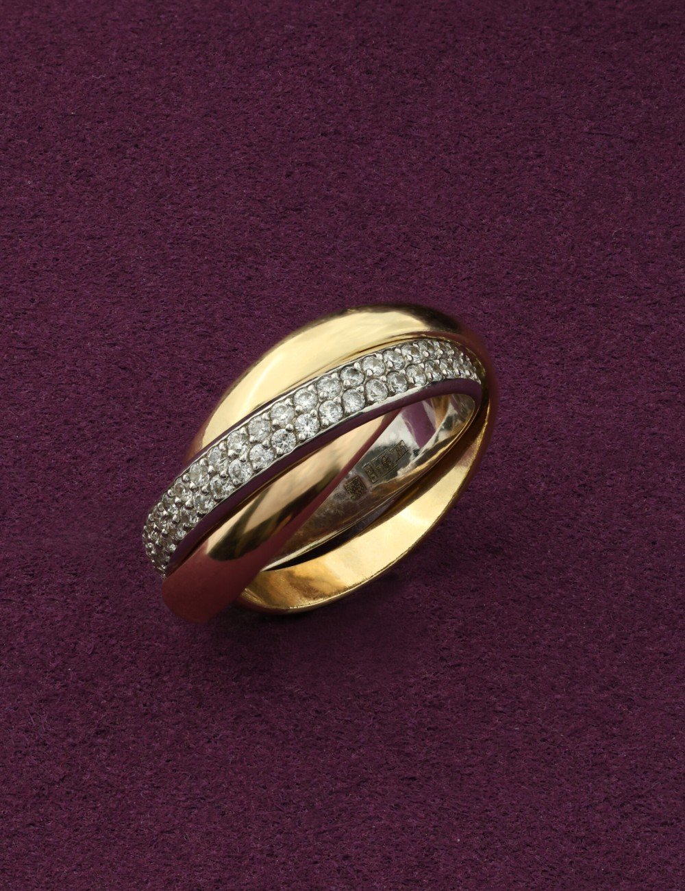 Кольцо из золота c фианитом