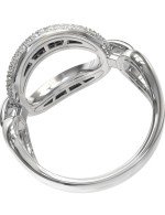 Кольцо из белого золота c бриллиантами