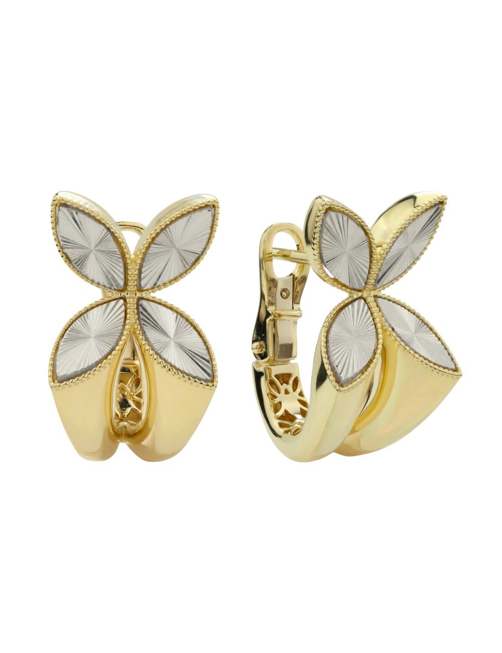 Серьги из лимонного золота