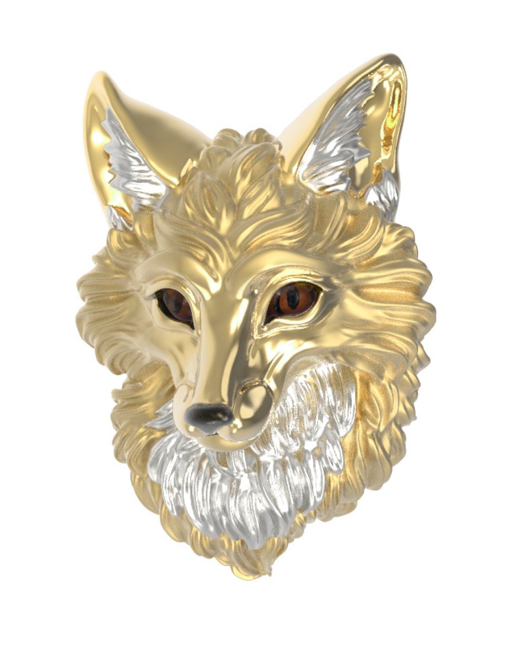 Подвеска из лимонного золота c эмалью