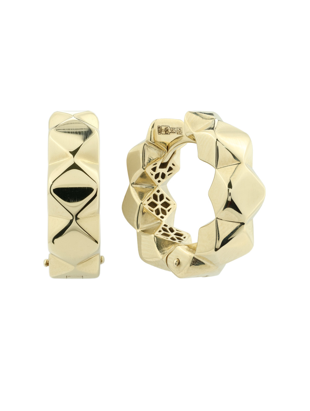 Серьги из лимонного золота 585 пробы