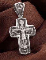 Крест из белого золота