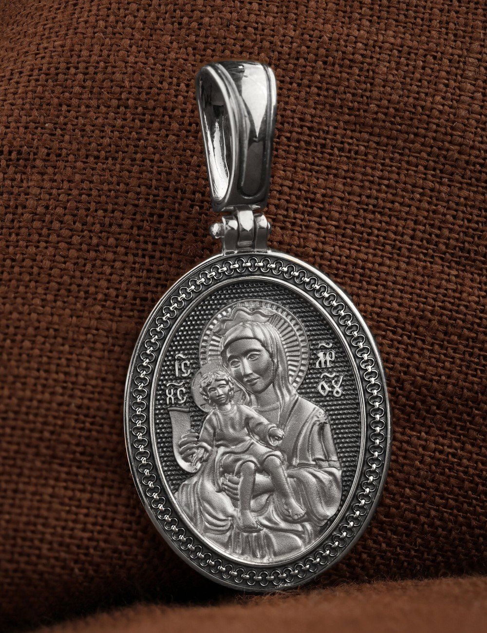 Образок из белого золота