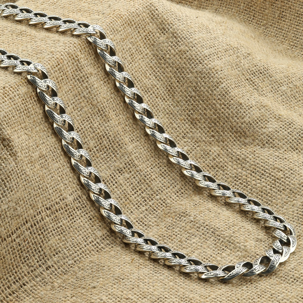 Цепь из серебра 925 пробы c рубином