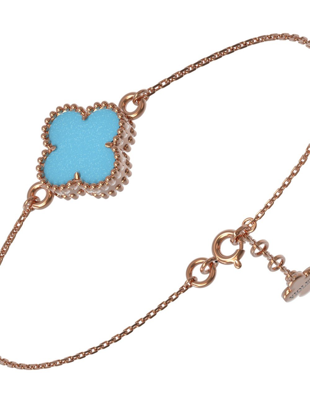 Браслет из золота c бирюзой